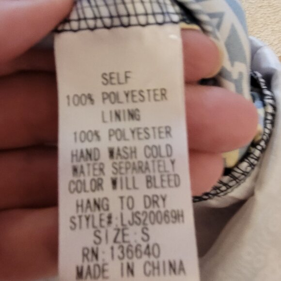 L'Atiste Silky Patterned Sleeveless Jumpsuit Wide Leg - Picture 6 of 6